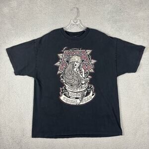 Tribal Gear T-Shirt Men’s 2XL Black Y2K Grunge Skater Hip Hop Street Wear Vtg